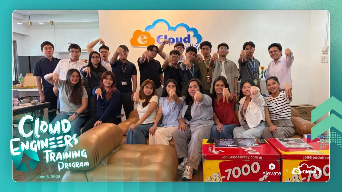 Ian with the eCloudValley cloud engineers training cohort